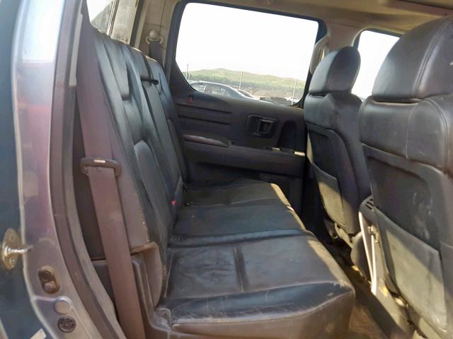 2HJYK16556H514061 - 2006 HONDA RIDGELINE SILVER photo 6