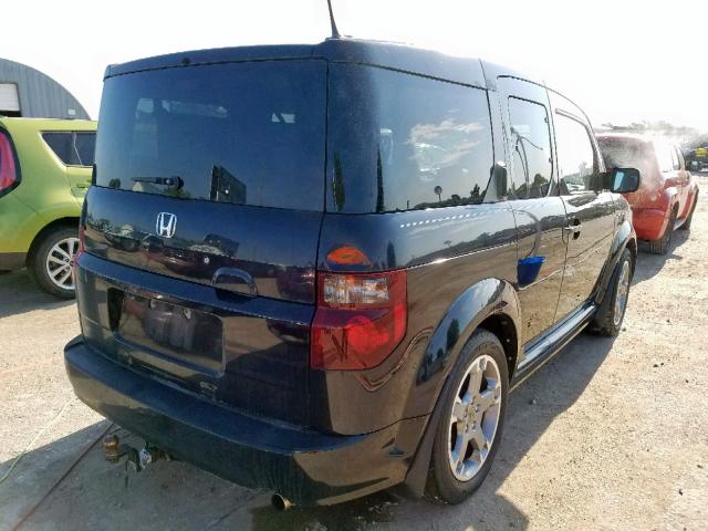 5J6YH18967L007025 - 2007 HONDA ELEMENT SC BLACK photo 4