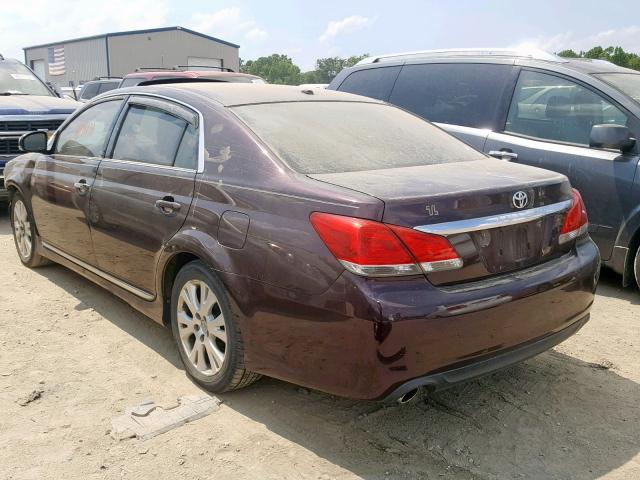 4T1BK3DB9BU431802 - 2011 TOYOTA AVALON BAS SILVER photo 3