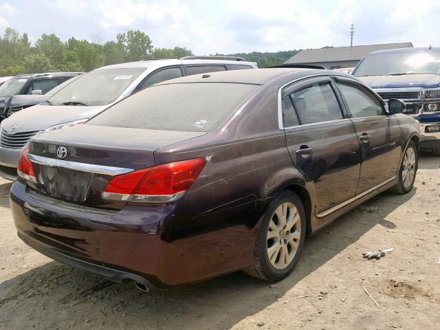 4T1BK3DB9BU431802 - 2011 TOYOTA AVALON BAS SILVER photo 4