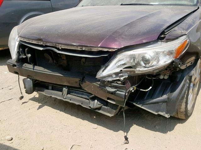 4T1BK3DB9BU431802 - 2011 TOYOTA AVALON BAS SILVER photo 9