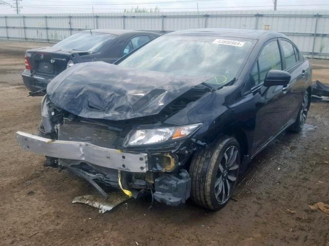2HGFB2F94EH540235 - 2014 HONDA CIVIC EXL 黑色 照片 2