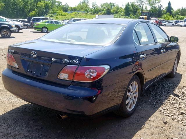 JTHBF30G120058433 - 2002 LEXUS ES 300 BLUE photo 4