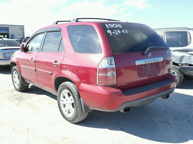 2HNYD18615H506858 - 2005 ACURA MDX TOURIN RED photo 3