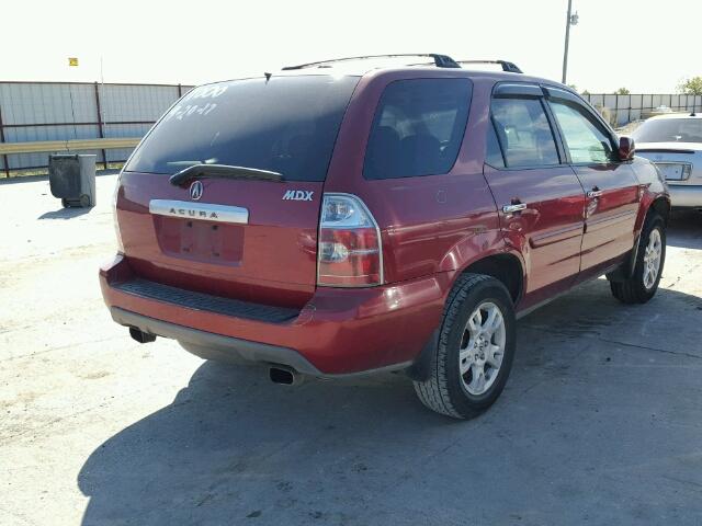 2HNYD18615H506858 - 2005 ACURA MDX TOURIN RED photo 4