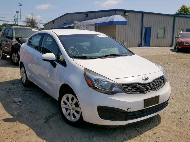 KNADM4A30F6449834 - 2015 KIA RIO LX WHITE photo 1