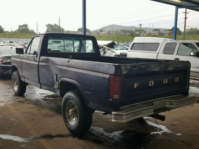 1D47082C010 - 1982 FORD F250 BLUE photo 3