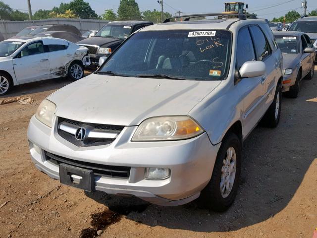 2HNYD186X5H548154 - 2005 ACURA MDX TOURIN SILVER photo 2