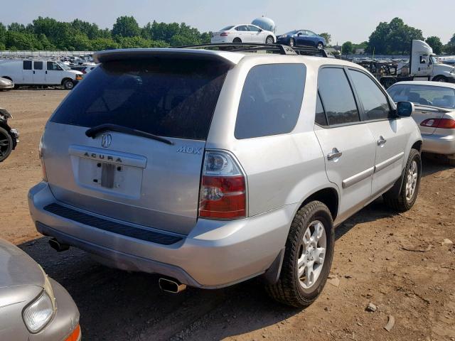 2HNYD186X5H548154 - 2005 ACURA MDX TOURIN SILVER photo 4