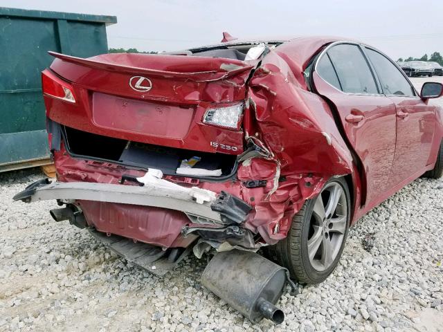 JTHBF5C24C5182356 - 2012 LEXUS IS 250 RED photo 9