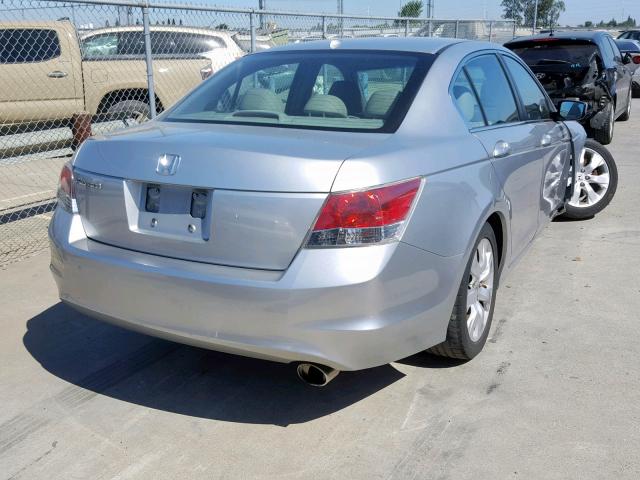 1HGCP26888A027052 - 2008 HONDA ACCORD EXL SILVER photo 4