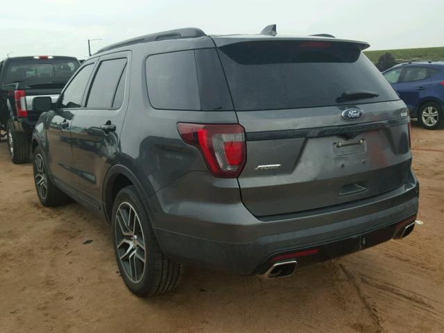 1FM5K8GT5HGC04757 - 2017 FORD EXPLORER S 灰色 照片 3