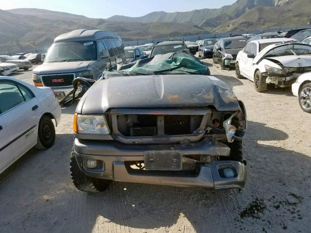 1FTYR10U64PB25325 - 2004 FORD RANGER GRAY photo 9