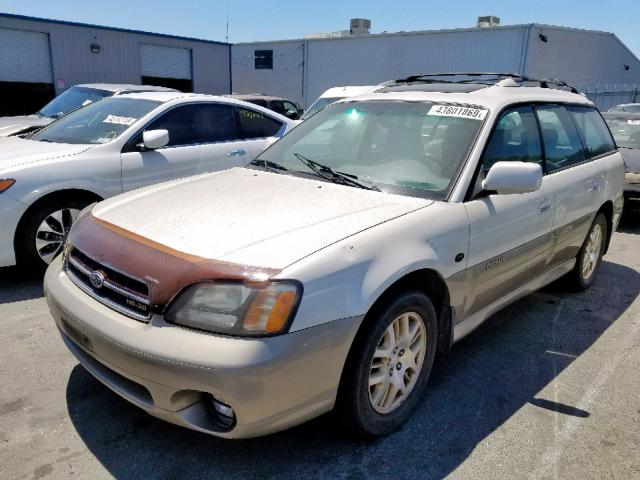 4S3BH806527629414 - 2002 SUBARU LEGACY OUT WHITE photo 2