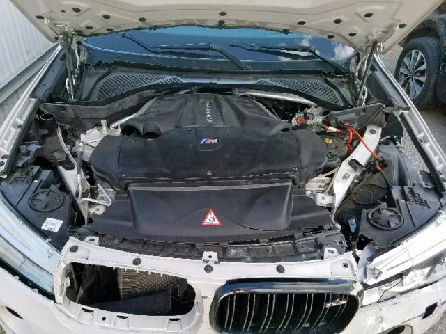 5YMKT6C55H0U38848 - 2017 BMW X5 M WHITE photo 7