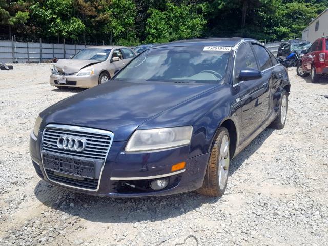 WAUDH74F96N187328 - 2006 AUDI A6 3.2 QUA BLUE photo 2