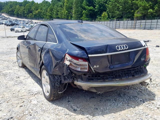 WAUDH74F96N187328 - 2006 AUDI A6 3.2 QUA BLUE photo 3