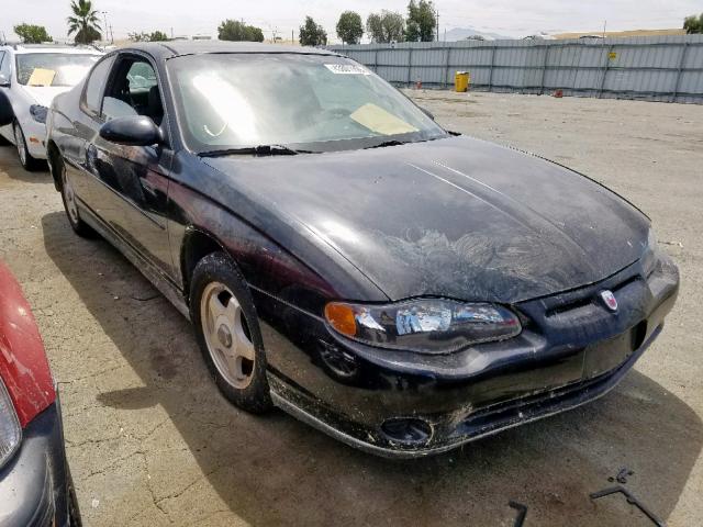 2G1WW12E339243425 - 2003 CHEVROLET MONTE CARL BLACK photo 1