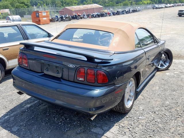 1FAFP45X0WF240700 - 1998 FORD MUSTANG GT GREEN photo 4