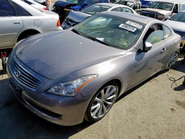 JNKCV64E59M601948 - 2009 INFINITI G37 BASE GRAY photo 2