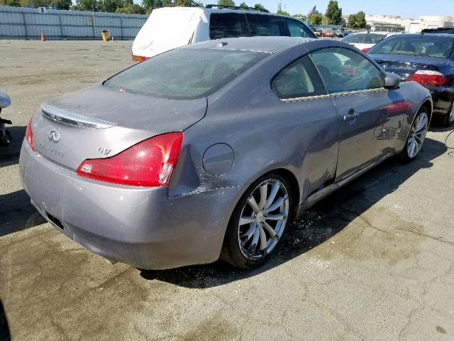 JNKCV64E59M601948 - 2009 INFINITI G37 BASE GRAY photo 4