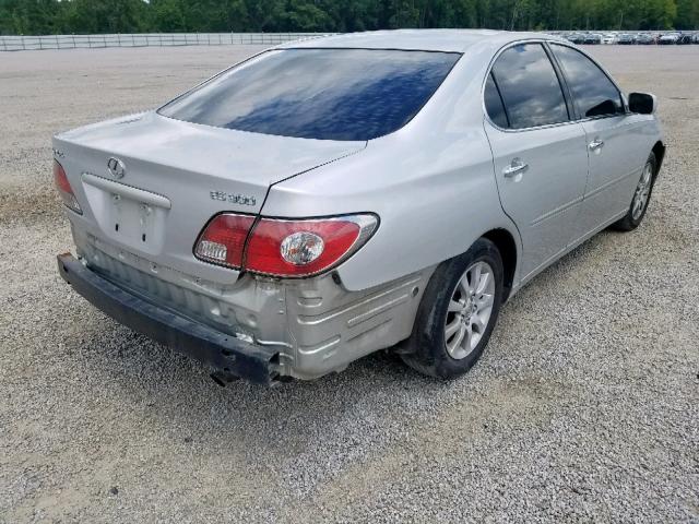 JTHBF30G920013062 - 2002 LEXUS ES 300 SILVER photo 4