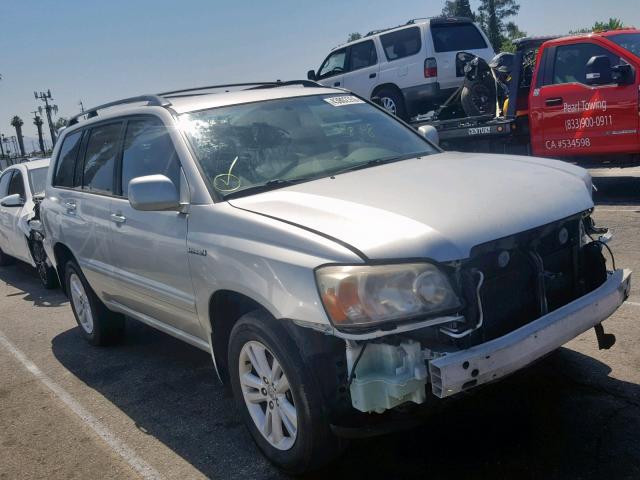 JTEEW21A260029902 - 2006 TOYOTA HIGHLANDER SILVER photo 1