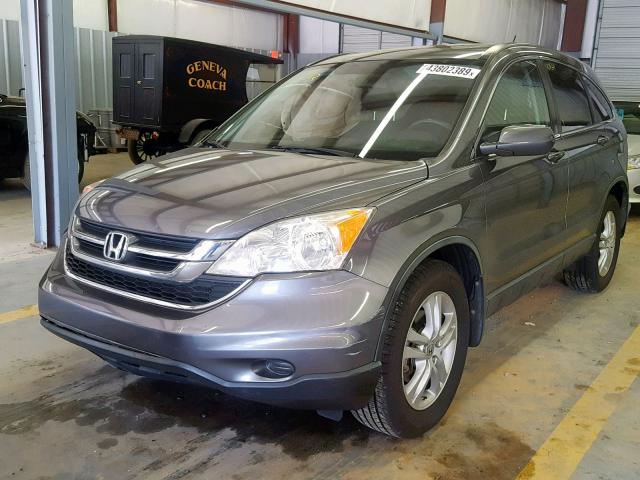 JHLRE4H79BC026604 - 2011 HONDA CR-V EXL GRAY photo 2