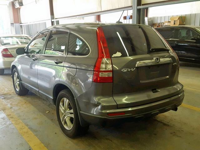 JHLRE4H79BC026604 - 2011 HONDA CR-V EXL GRAY photo 3