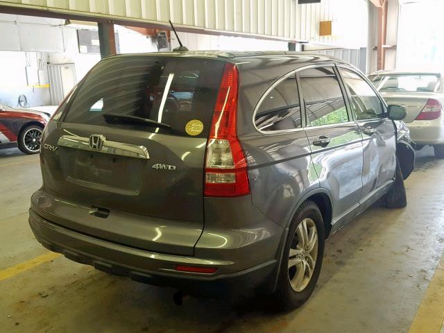 JHLRE4H79BC026604 - 2011 HONDA CR-V EXL GRAY photo 4