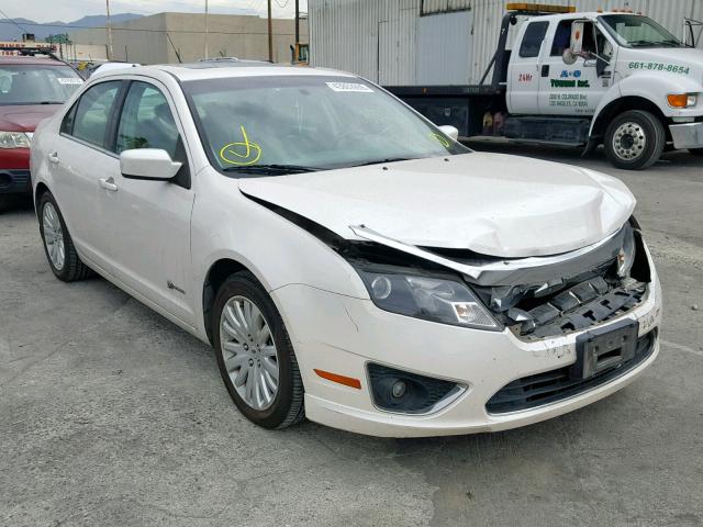 3FADP0L33AR138691 - 2010 FORD FUSION HYB WHITE photo 1