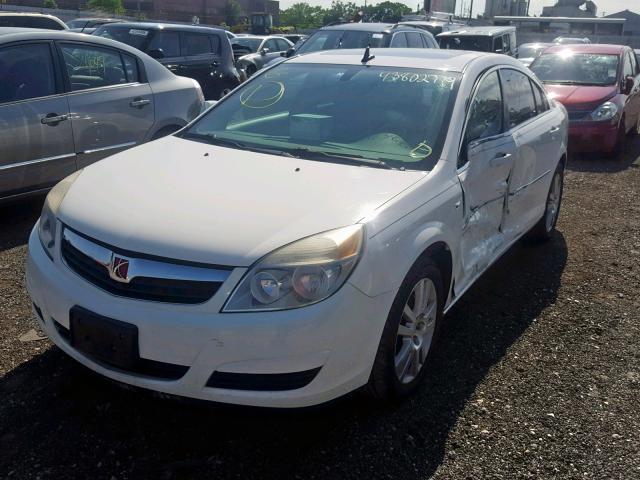 1G8ZS57N08F149723 - 2008 SATURN AURA XE WHITE photo 2