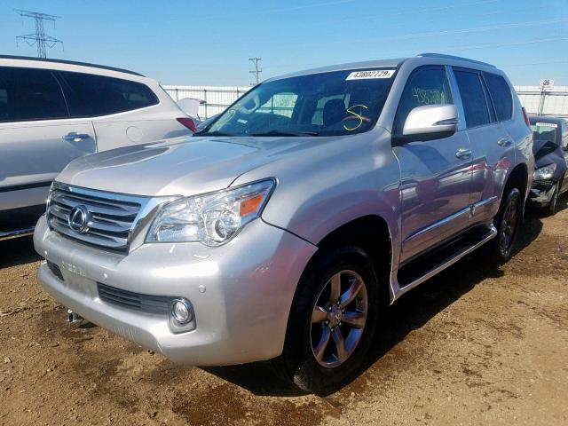 JTJJM7FX7C5043244 - 2012 LEXUS GX PREMIUM SILVER photo 2