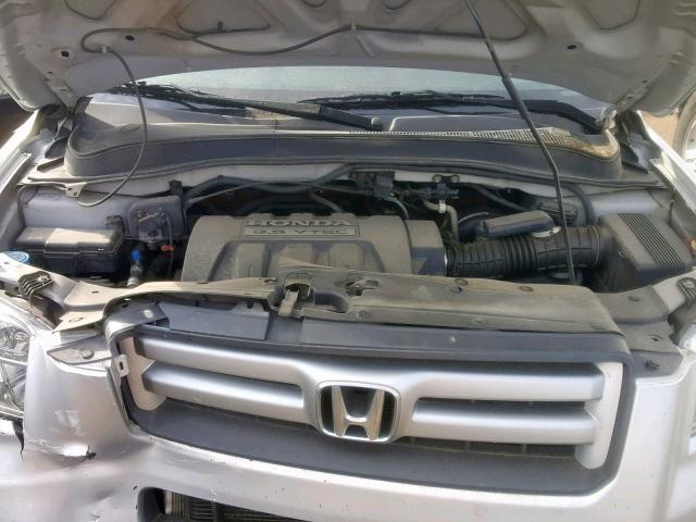 5FNYF18546B004750 - 2006 HONDA PILOT EX SILVER photo 7