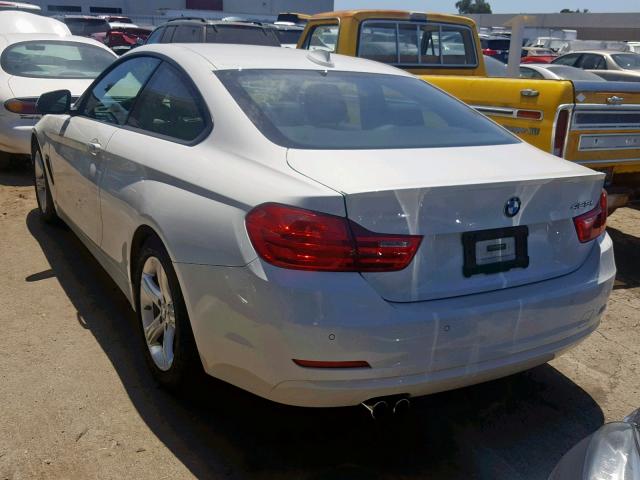 WBA3N3C57FK233360 - 2015 BMW 428 I WHITE photo 3