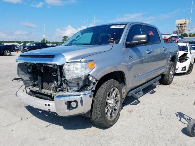 5TFEY5F13EX164434 - 2014 TOYOTA TUNDRA CRE SILVER photo 2