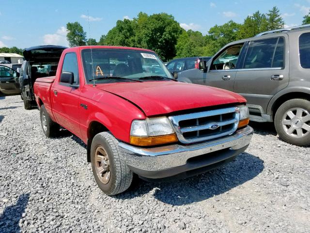 1FTYR10C1YPB18375 - 2000 FORD RANGER RED photo 1