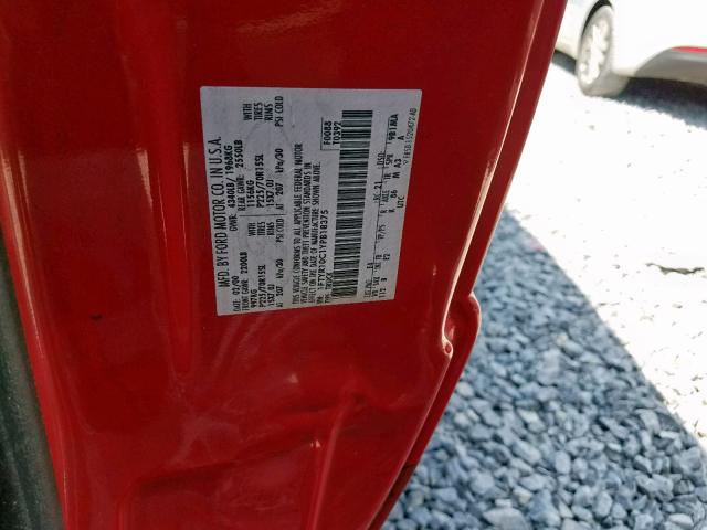 1FTYR10C1YPB18375 - 2000 FORD RANGER RED photo 10