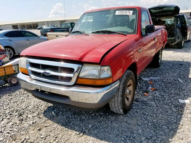 1FTYR10C1YPB18375 - 2000 FORD RANGER RED photo 2