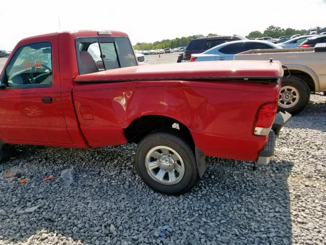 1FTYR10C1YPB18375 - 2000 FORD RANGER RED photo 9