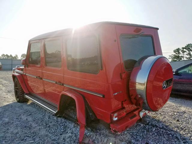 WDCYC7DF1HX275486 - 2017 MERCEDES-BENZ G 63 AMG RED photo 3