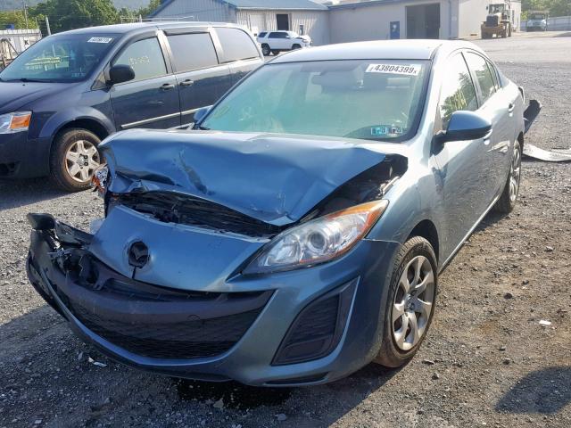 JM1BL1UG7B1489703 - 2011 MAZDA 3 I BLUE photo 2