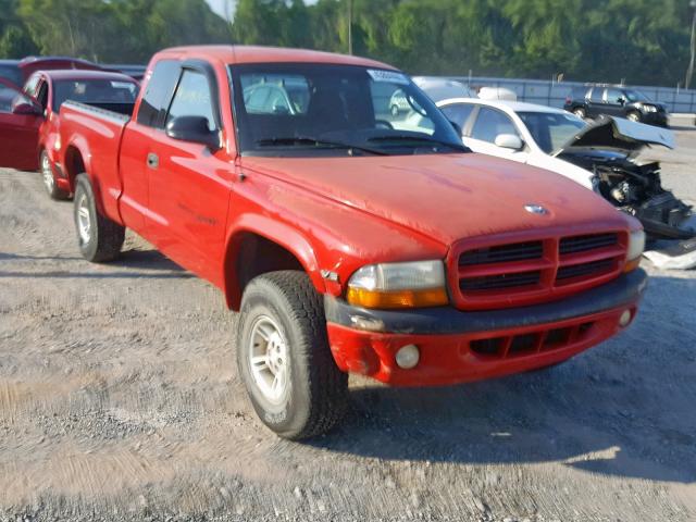 1B7GG22NXYS697563 - 2000 DODGE DAKOTA RED photo 1