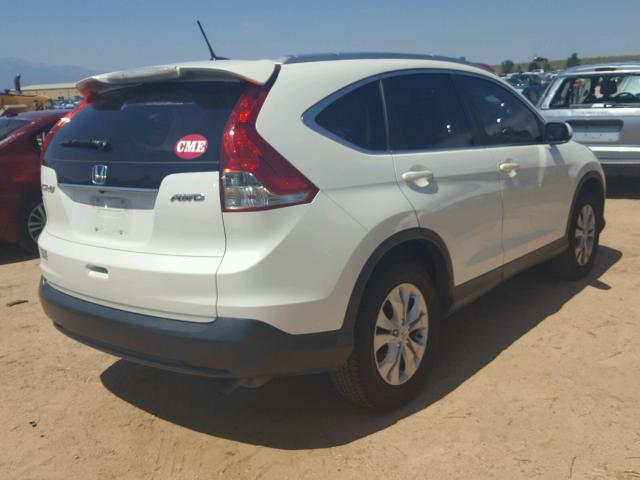 5J6RM4H76EL047957 - 2014 HONDA CR-V EXL WHITE photo 4