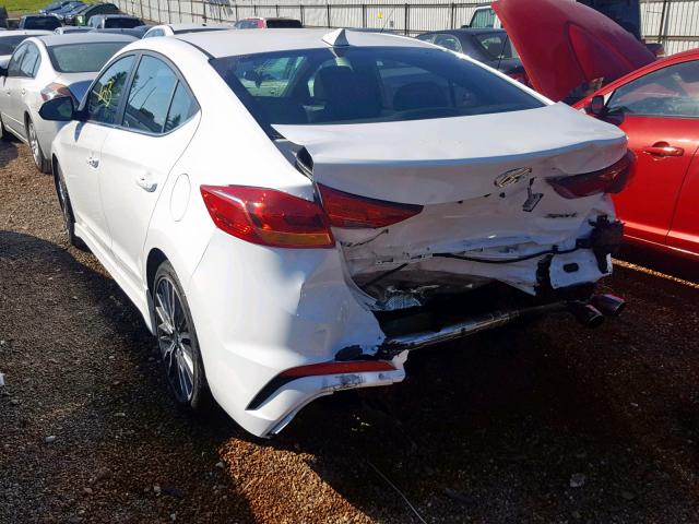 KMHD04LB3JU528871 - 2018 HYUNDAI ELANTRA SP WHITE photo 3