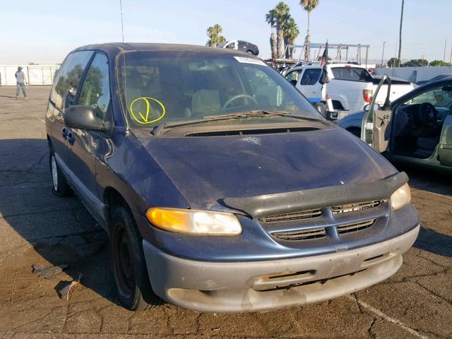 2B4GP45G6YR747138 - 2000 DODGE CARAVAN SE BLUE photo 1