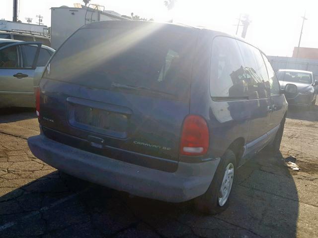 2B4GP45G6YR747138 - 2000 DODGE CARAVAN SE BLUE photo 4