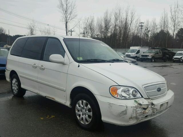 KNDUP131446580007 - 2004 KIA SEDONA EX/ WHITE photo 1