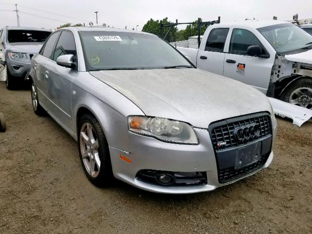 WAUAF78E28A133342 - 2008 AUDI A4 2.0T SILVER photo 1