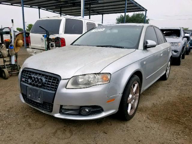 WAUAF78E28A133342 - 2008 AUDI A4 2.0T SILVER photo 2